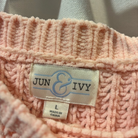 Jun & Ivy Francesca’s Color Block Sweater Large - Picture 2 of 3